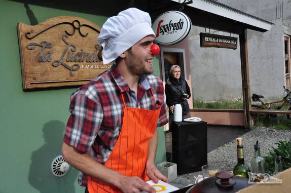 Festival de comidas de rua em El Chaltén, ao lado do Parque Nacional Los Glaciares, na Argentina